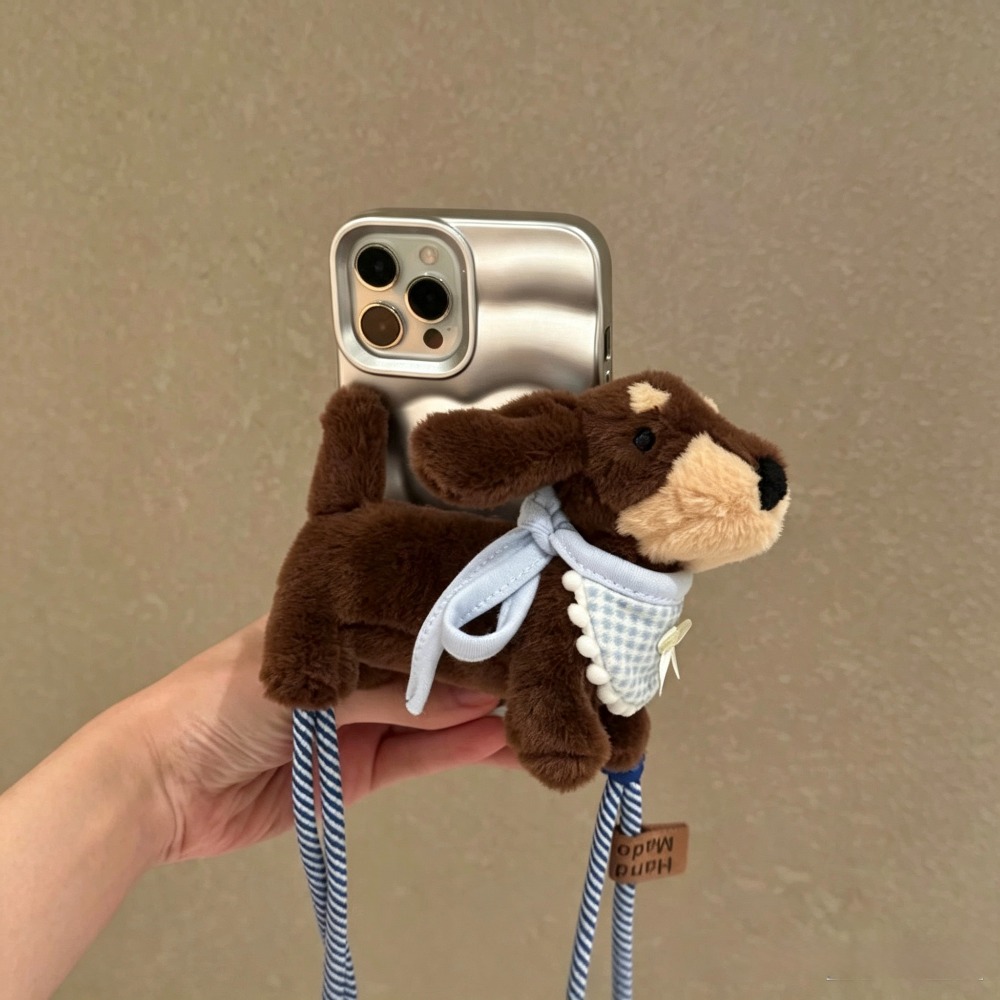 Phone Accessories Doll - Sevimli Çizgi Film Dachshund Peluş Oyuncak