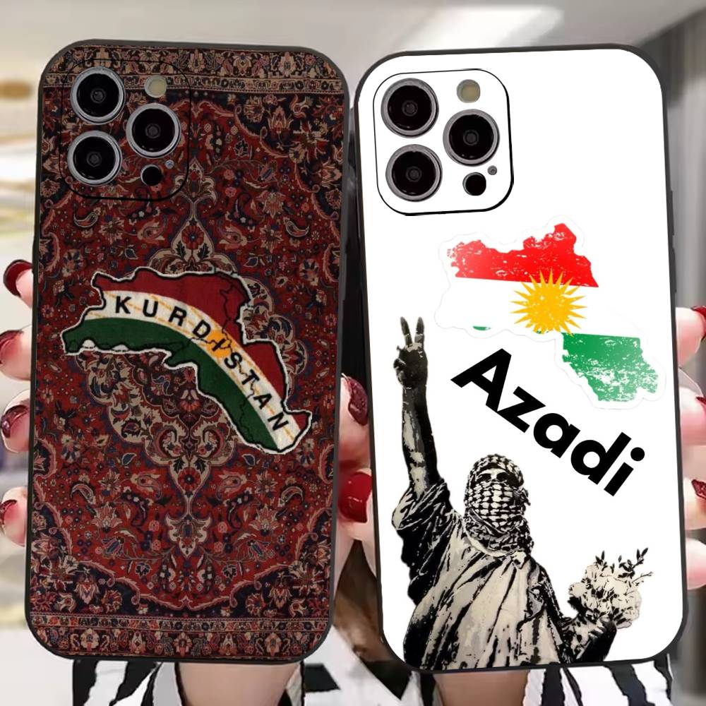Phone Accessories Logo - K-Kürdistan Bayrağı Logolu Destekli Telefon Kılıfı