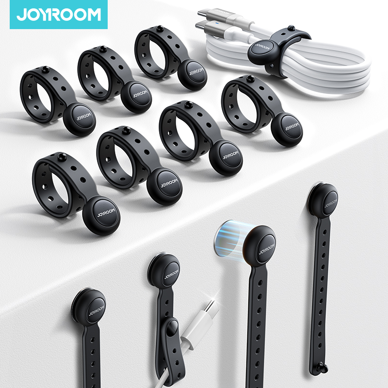 Cable Organizer Magnetic - Joyroom 12/6 adet manyetik kablo yönetimi