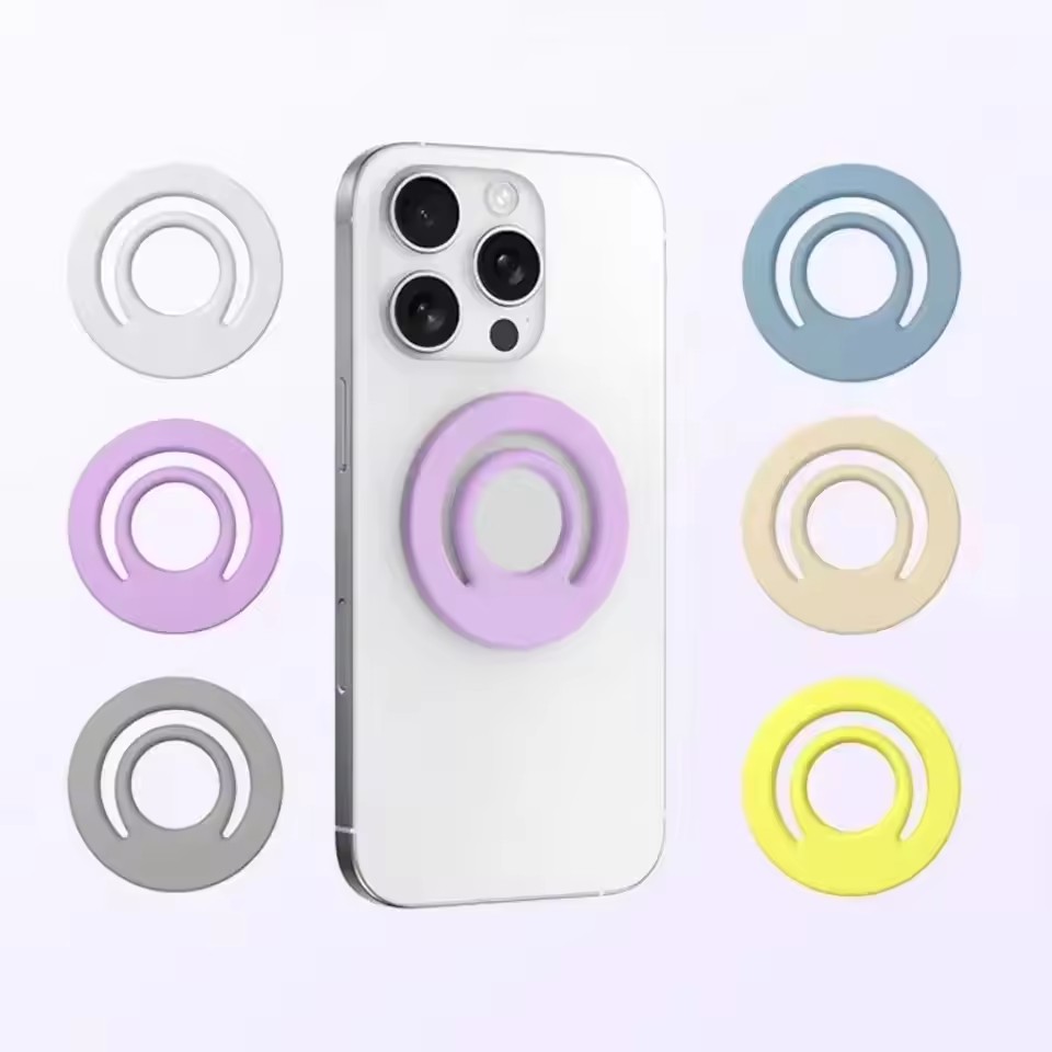 Phone Accessories Useful - Manyetik Silikon Standlı Parmak Yüzük Araç