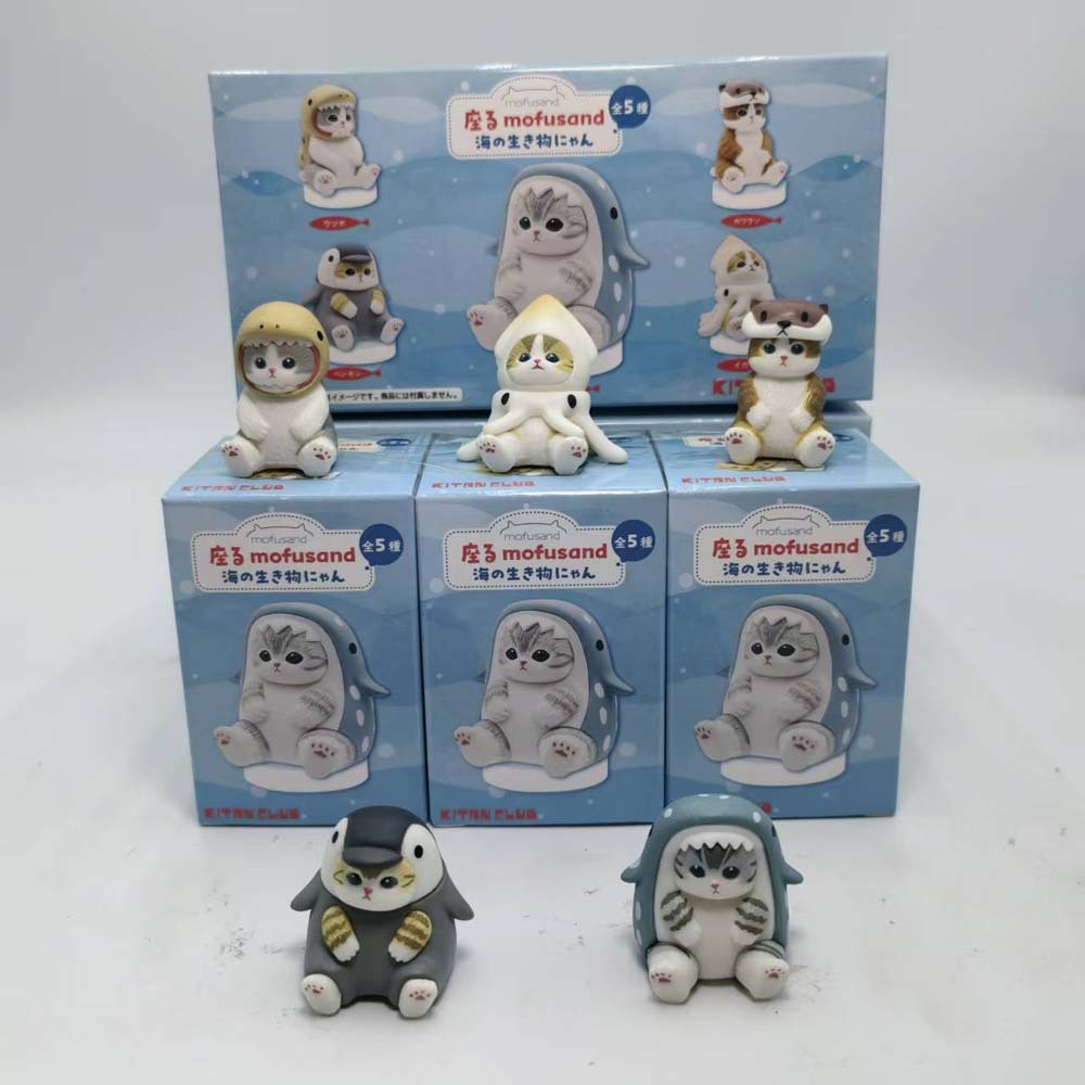 Phone Accessories Doll - Mofusand Köpekbalığı Kedi Figürü Oyuncak Kör