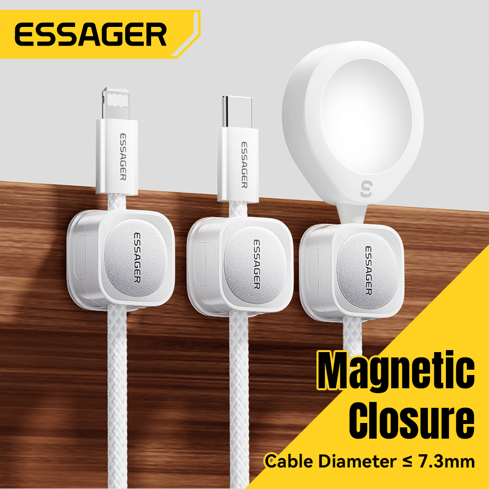 Cable Organizer Magnetic - Essager Kablo Düzenleyici 3/6 Adet Manyetik