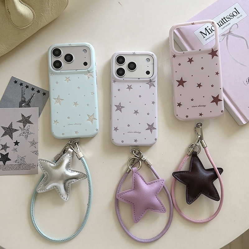 Phone Accessories Case - Kore Sevimli Yıldızlı Telefon Kılıfı iPhone