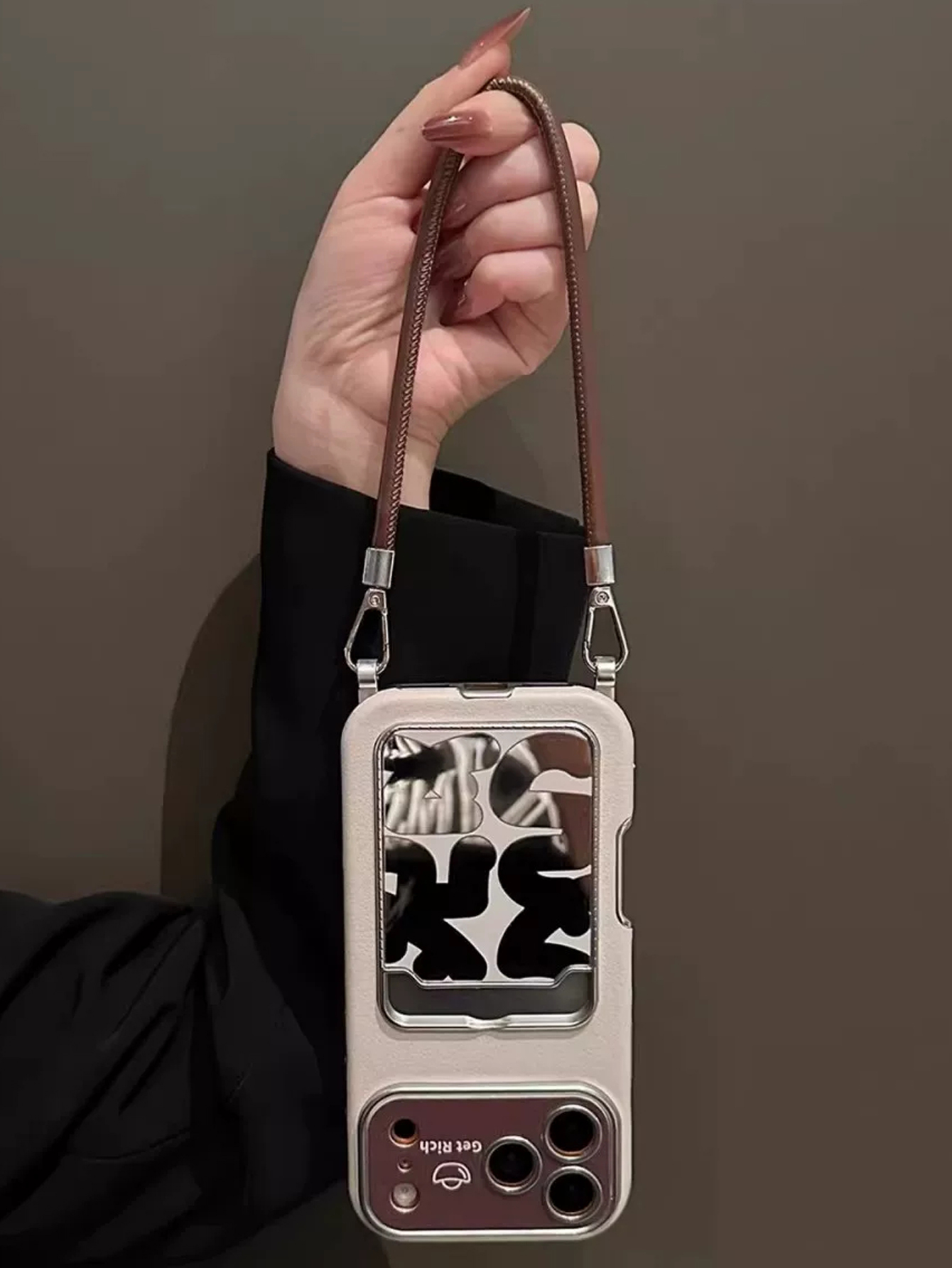 Lüks Deri Aynalı Kartlık Telef - Phone Accessories Case incelemesi ve fiyatı