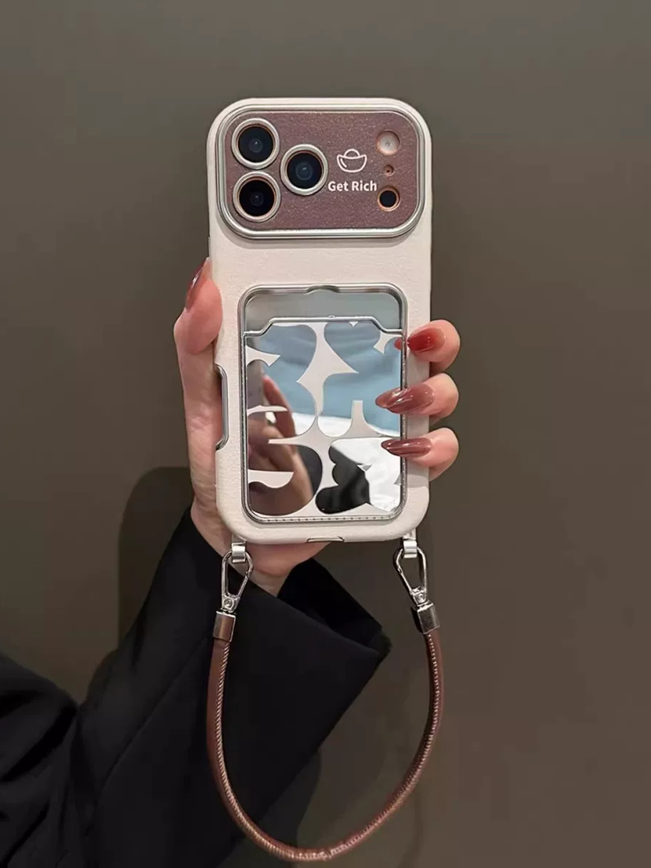 Lüks Deri Aynalı Kartlık Telef - Phone Accessories Case incelemesi ve fiyatı