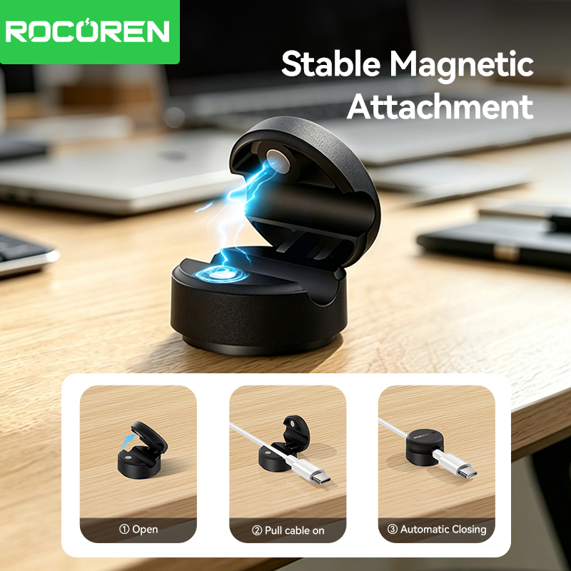 Rocoren döner tabanlı manyetik - Cable Organizer Magnetic incelemesi ve fiyatı