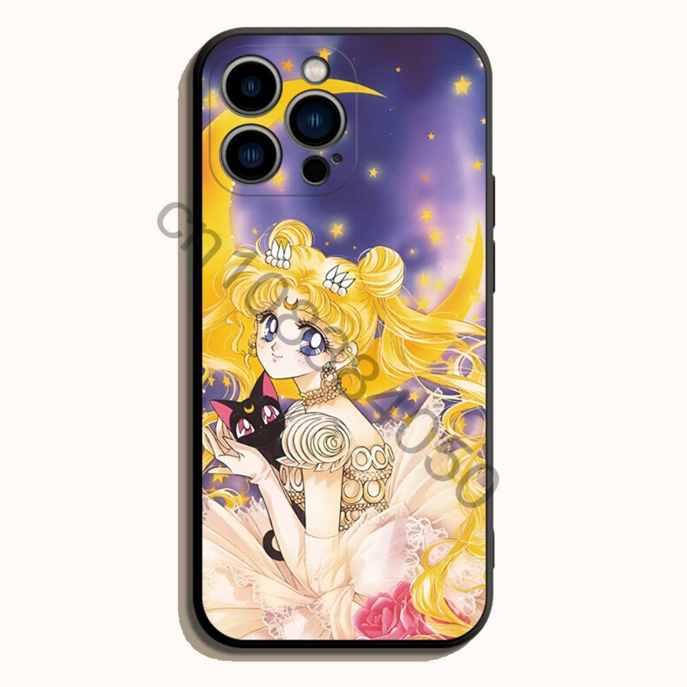 Sailor Moon Siyah Yumuşak TPU  - Phone Accessories Logo incelemesi ve fiyatı