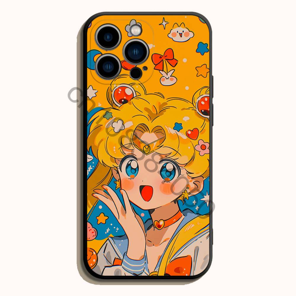 Sailor Moon Siyah Yumuşak TPU  - Phone Accessories Logo incelemesi ve fiyatı