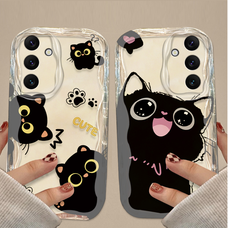 Sevimli Büyük Gözlü Siyah Kedi - Samsung Accessories Phone incelemesi ve fiyatı