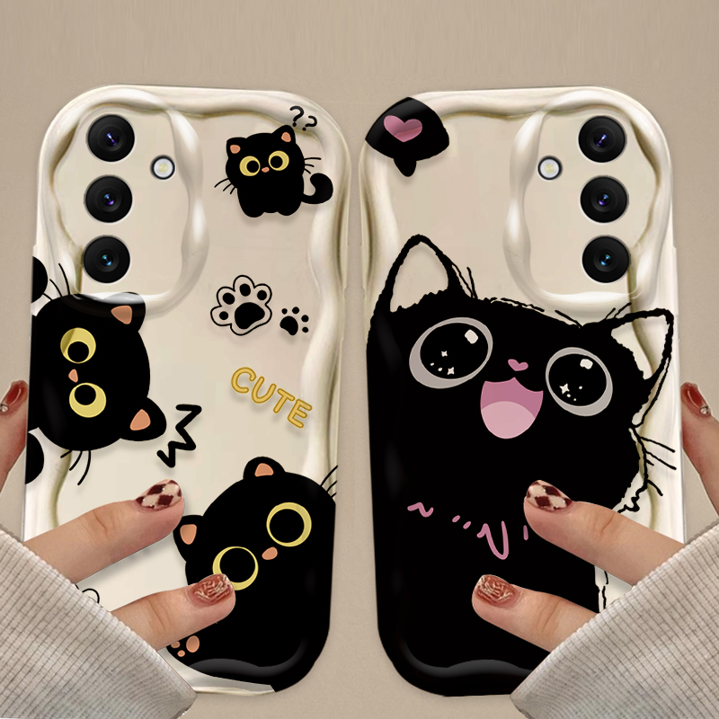 Sevimli Büyük Gözlü Siyah Kedi - Samsung Accessories Phone incelemesi ve fiyatı